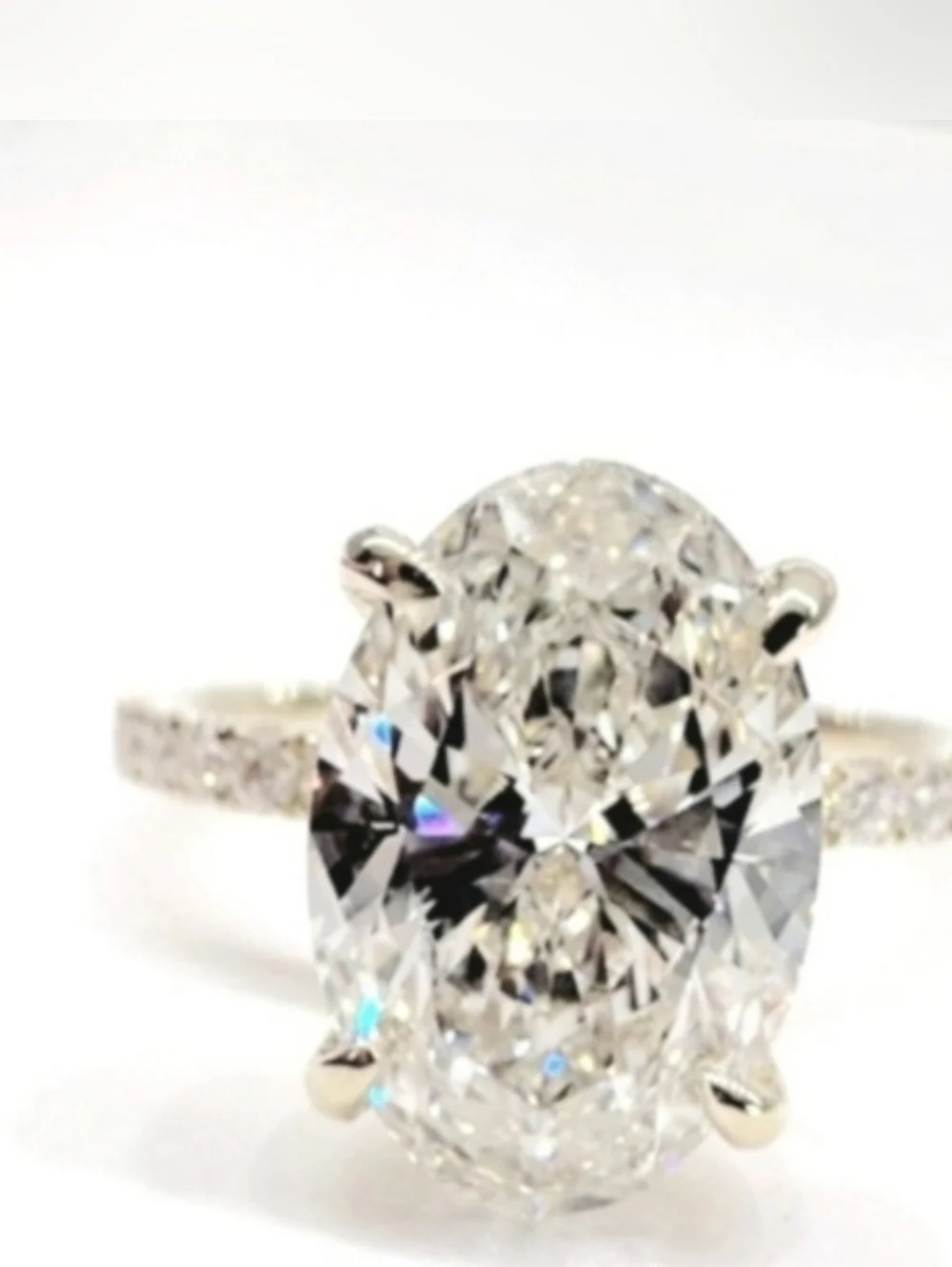 New 3ct Outstanding IGI Certified Lab Grown Diamond, 14k White Gold - Picture 10 of 12